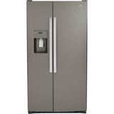 GE Appliances - 25.3 Cu. Ft. Side-By-Side Refrigerator - Slate