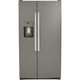 GE Appliances - 25.3 Cu. Ft. Side-By-Side Refrigerator - Slate