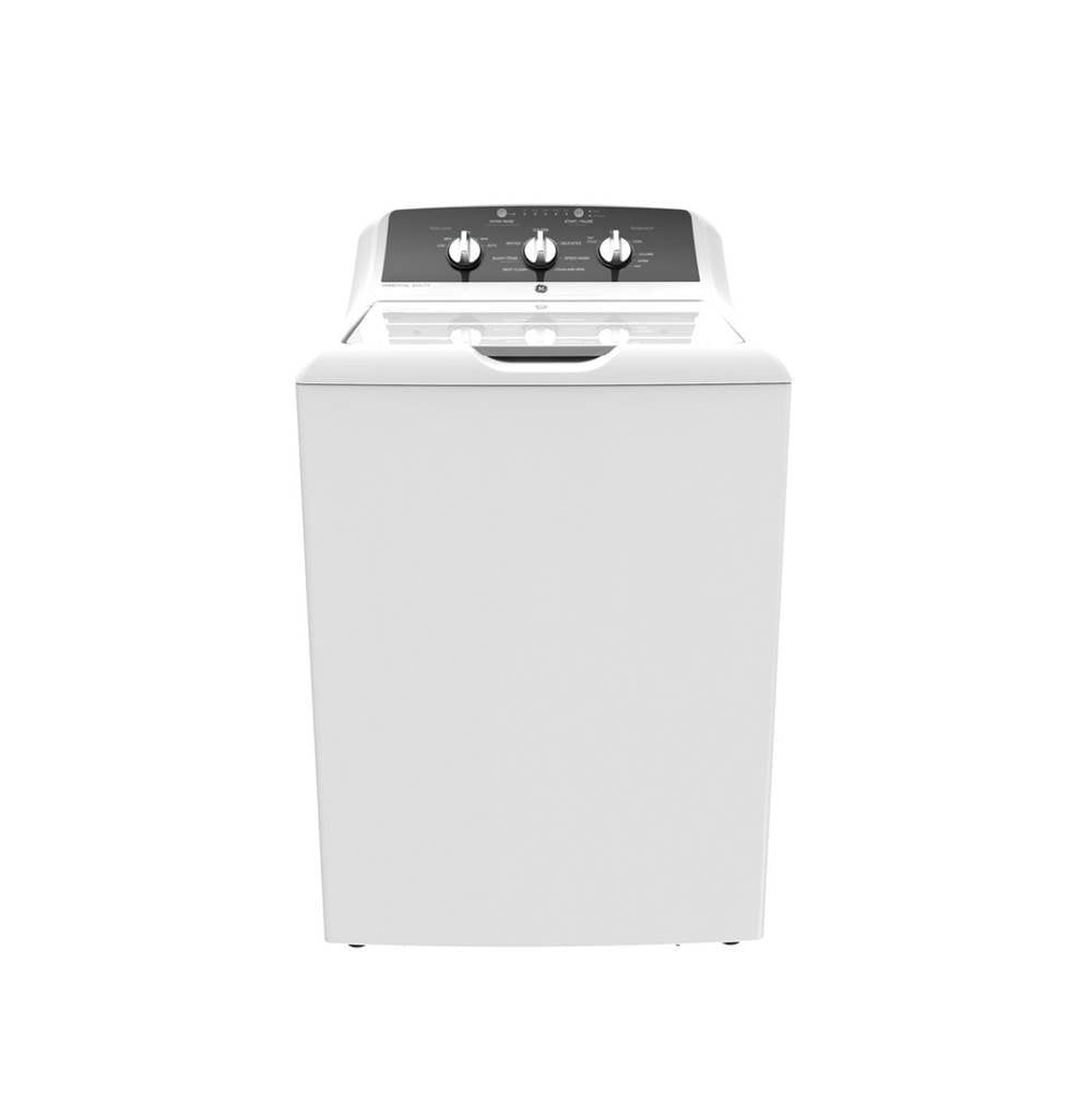 GE Appliances - 4.2 Cu. Ft. Capacity Washer With Stainless Steel Basket - White