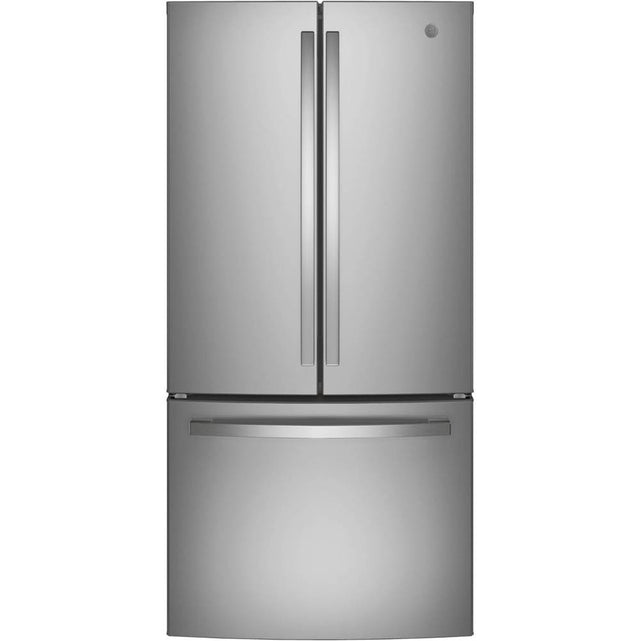 GE Appliances - ENERGY STAR 18.6 Cu. Ft. Counter-Depth French-Door Refrigerator - Stainless Steel