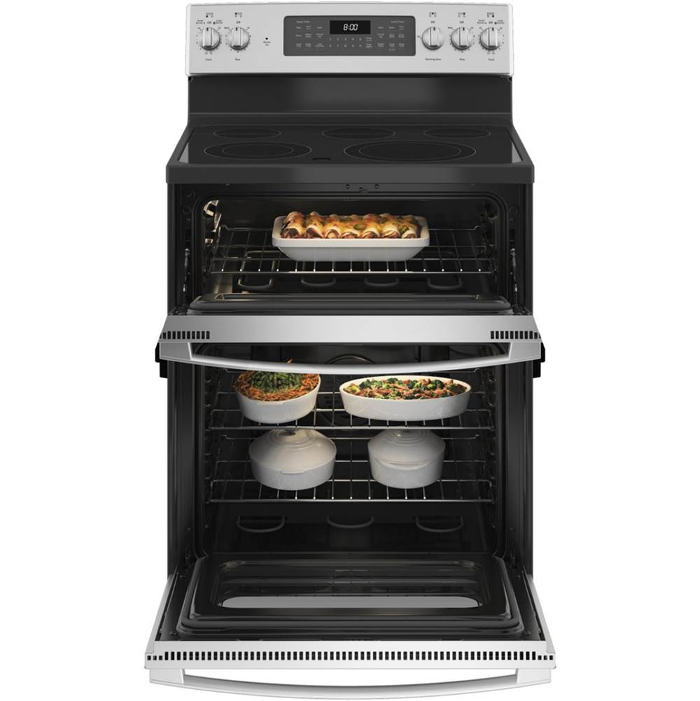 GE 30'' Free-Standing Electric Double Oven Convection Range