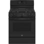 GE Appliances - 30'' Free-Standing Gas Convection Range with No Preheat Air Fry - Black