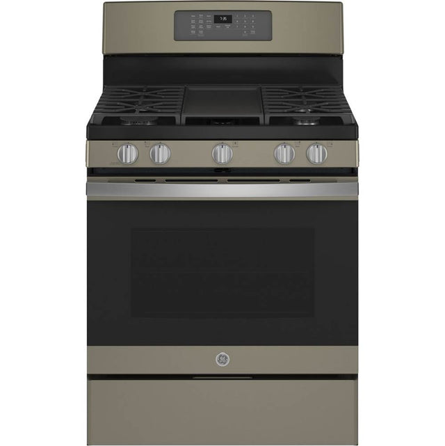 GE Appliances - 30'' Free-Standing Gas Convection Range with No Preheat Air Fry - Slate