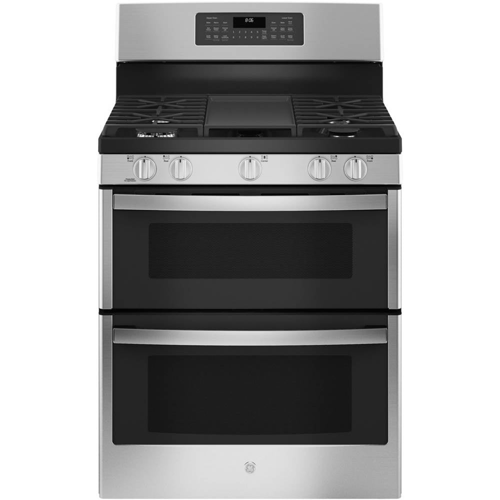GE Appliances - GE 30'' Free-Standing Gas Double Oven Convection Range