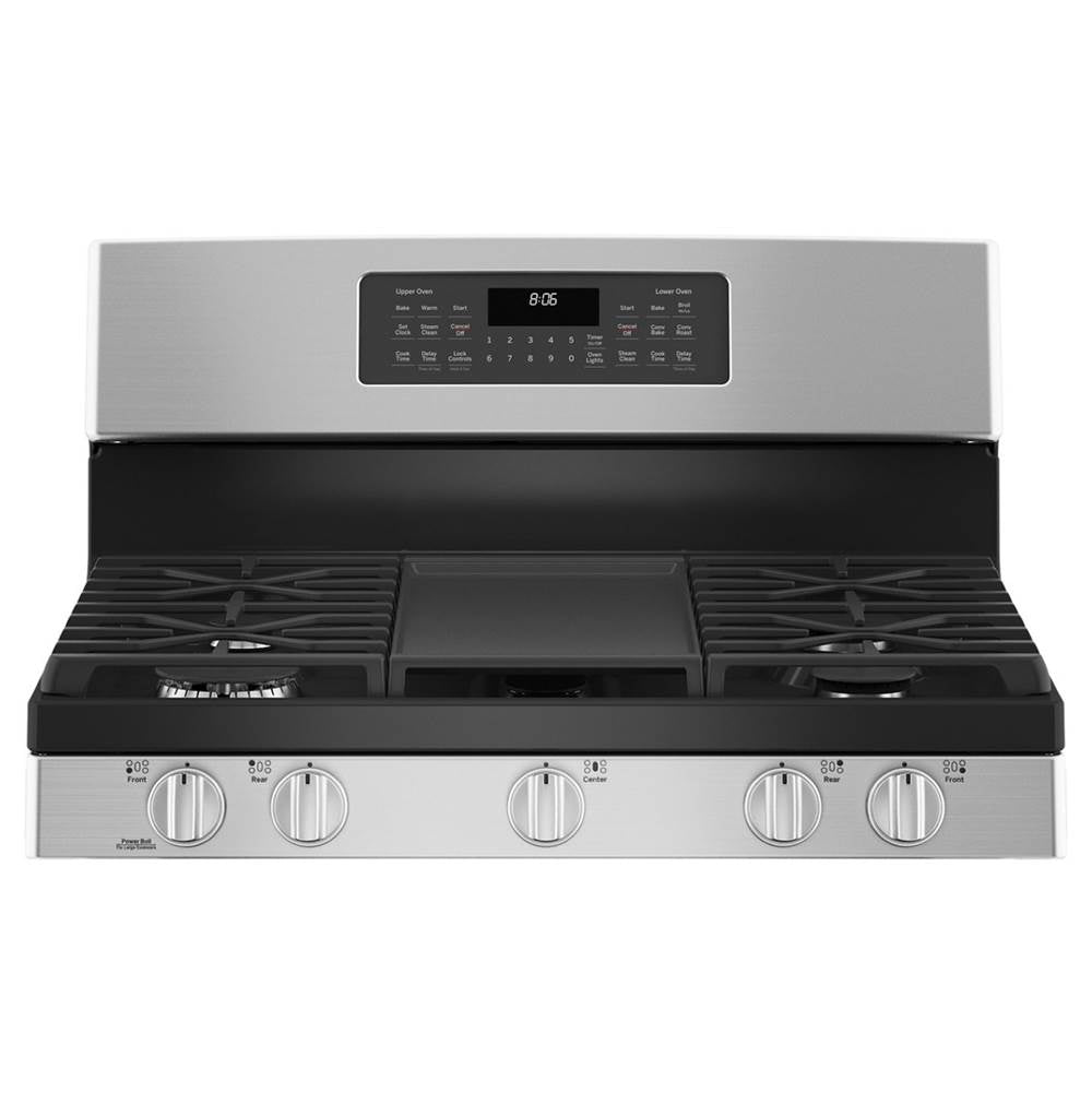 GE 30'' Free-Standing Gas Double Oven Convection Range