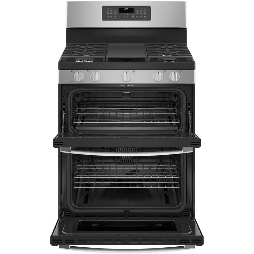 GE 30'' Free-Standing Gas Double Oven Convection Range