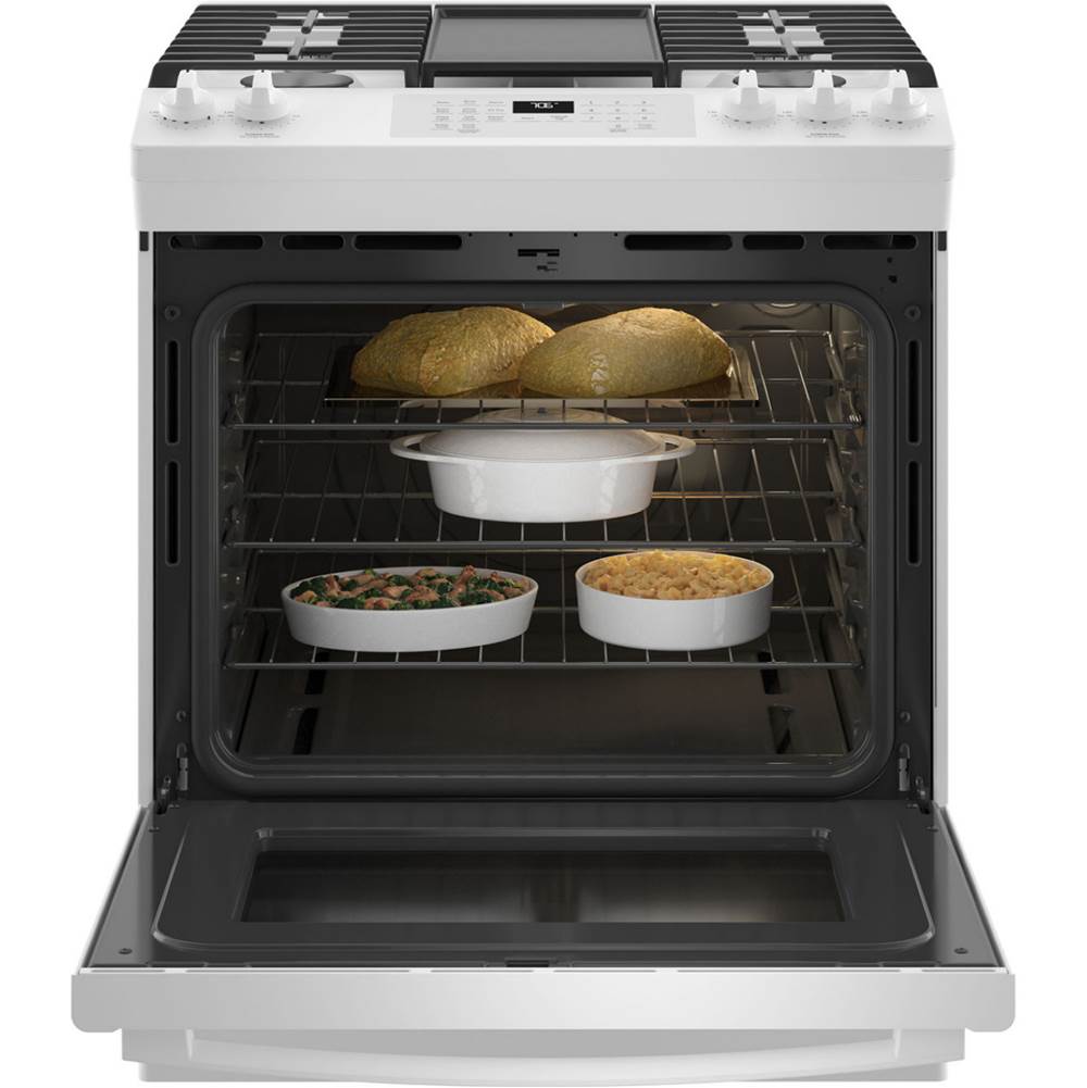 30'' Slide-In Front-Control Convection Gas Range with No Preheat Air Fry