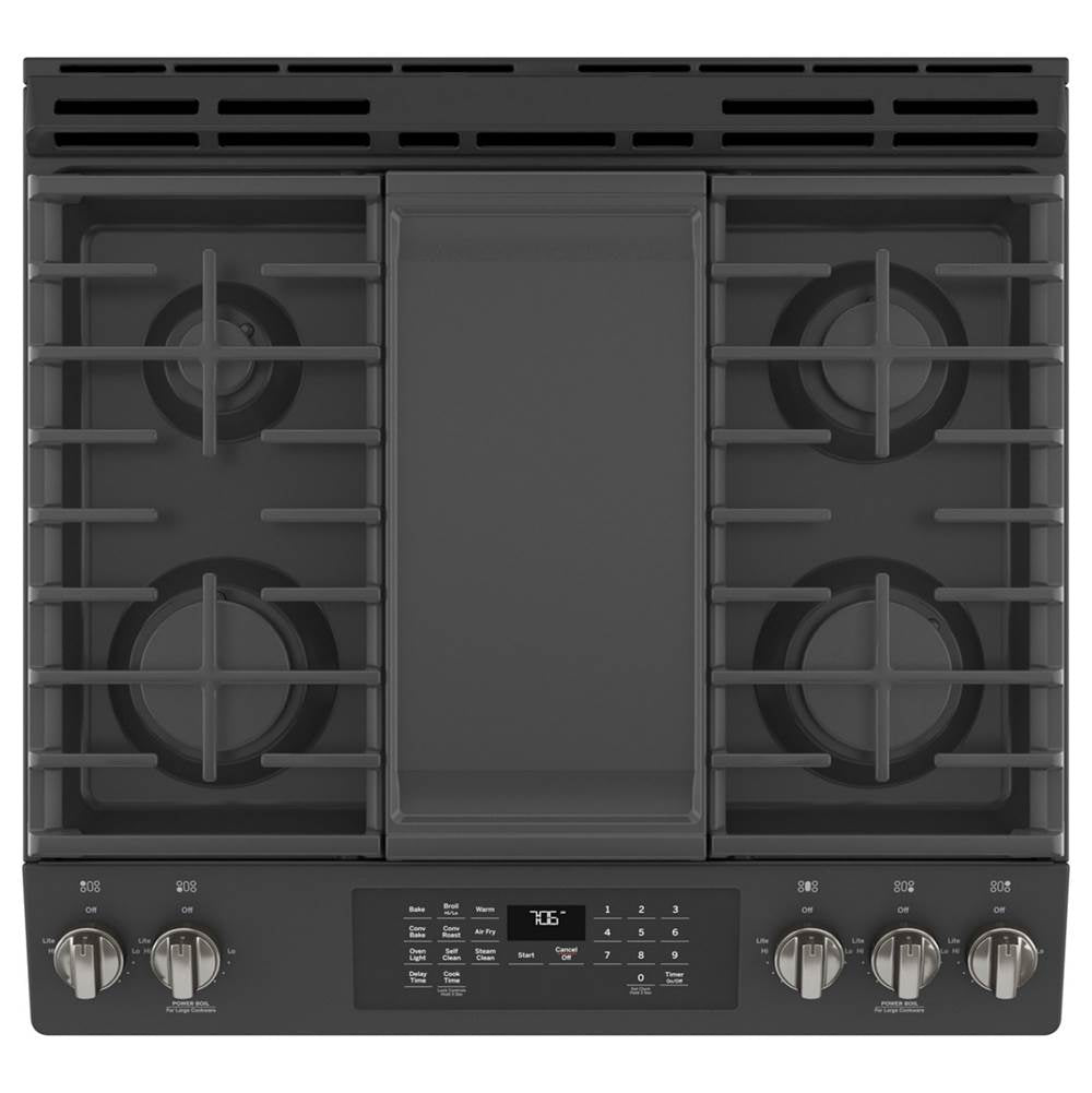 30'' Slide-In Front-Control Convection Gas Range with No Preheat Air Fry