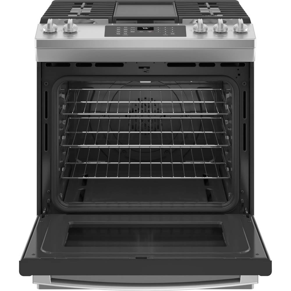 30'' Slide-In Front-Control Convection Gas Range with No Preheat Air Fry