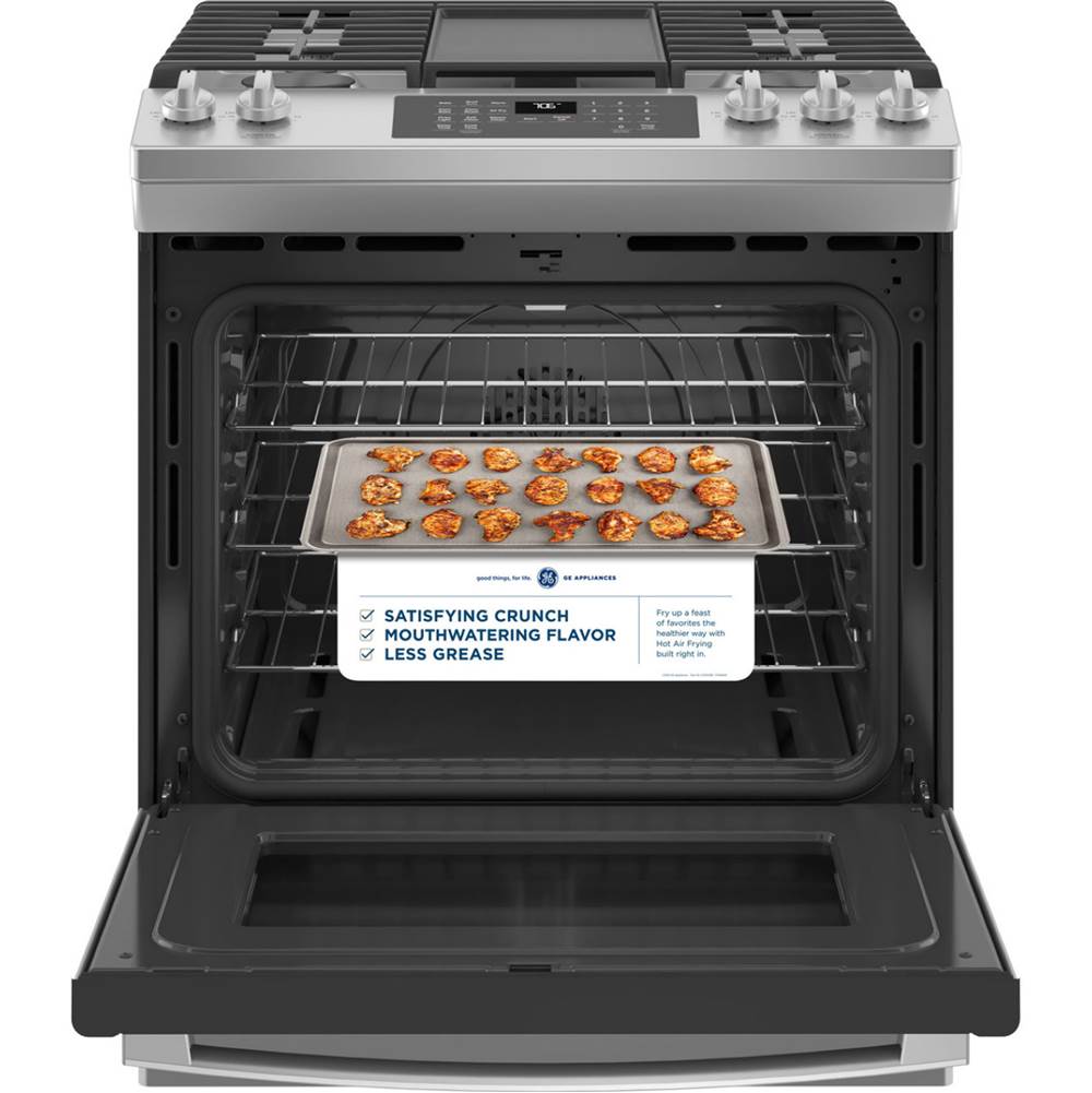 30'' Slide-In Front-Control Convection Gas Range with No Preheat Air Fry