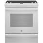 GE Appliances - 30'' Slide-In Electric Convection Ranwith No Preheat Air Fry - White