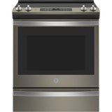 GE Appliances - 30'' Slide-In Electric Convection Ranwith No Preheat Air Fry - Slate