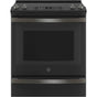 GE Appliances - 30'' Slide-In Electric Convection Ranwith No Preheat Air Fry - Black Slate