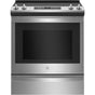 GE Appliances - 30'' Slide-In Electric Convection Ranwith No Preheat Air Fry - Stainless Steel