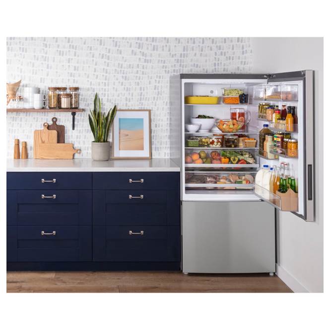 ENERGY STAR 17.7 Cu. Ft. Counter-Depth Bottom-Freezer Refrigerator