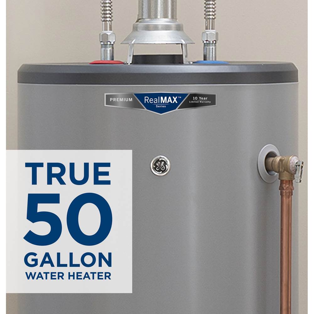 RealMAX Premium 50-Gallon Short Natural Gas Atmospheric Water Heater