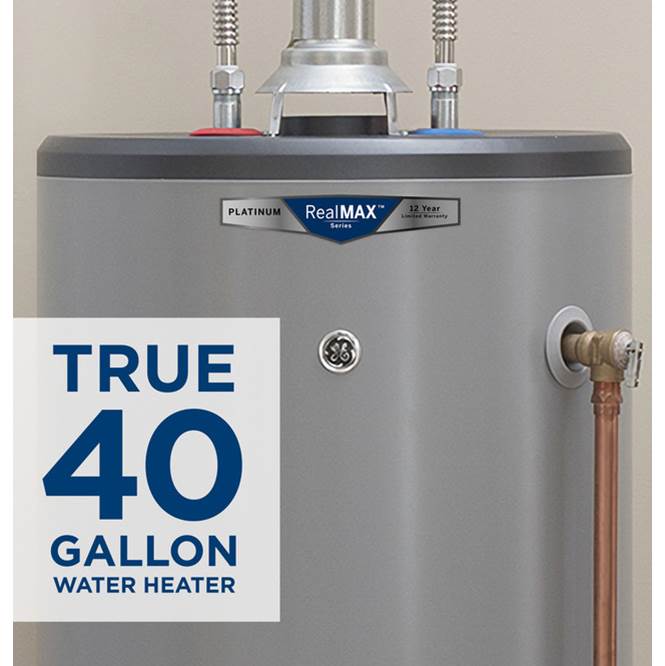 RealMAX Platinum 40-Gallon Short Liquid Propane Atmospheric Water Heater