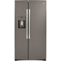 GE Appliances - GE 21.8 Cu. Ft. Counter-Depth Side-By-Side Refrigerator - Fingerprint Resistant Slate