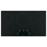 GE Appliances - GE 36'' Built-In Knob Control Electric Cooktop - Black