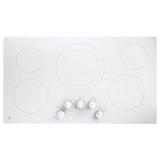 GE Appliances - GE 36'' Built-In Knob Control Electric Cooktop - White