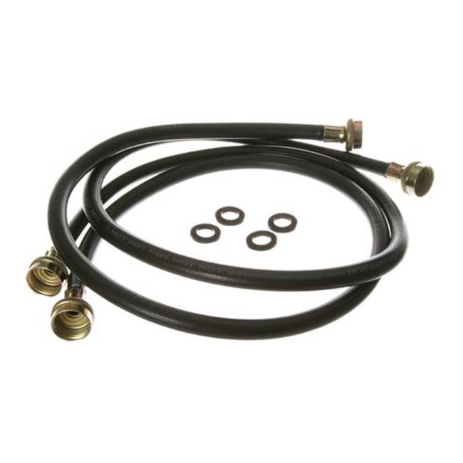 GE Appliances - Washing Machine 2 Pack RUBBER INLET HOSE, 4''