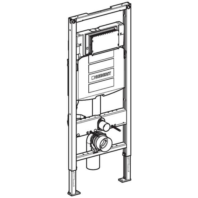 Geberit Duofix element for wall-hung WC, 120 cm, with Sigma concealed cistern 12 cm, 6 / 3 liters