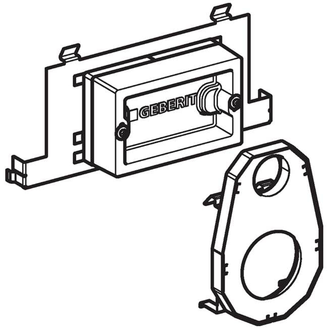 Fire protection set for Geberit Duofix element for wall-hung WC with Sigma concealed cistern 12 cm