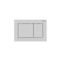 Geberit - Omega30 Actuator Plate For Dual Flush White Matte Coated, Easy- To-Clean Coated, White - White Matte With White