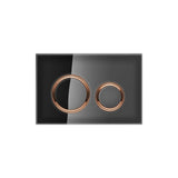 Geberit - Geberit actuator plate Sigma21 for dual flush, metal colour red gold: red gold, black - Red Gold, Cover Black