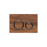 Geberit - Geberit actuator plate Sigma21 for dual flush, metal colour black chrome: black chrome, black walnut - Black Chrome, Cover Black Walnut