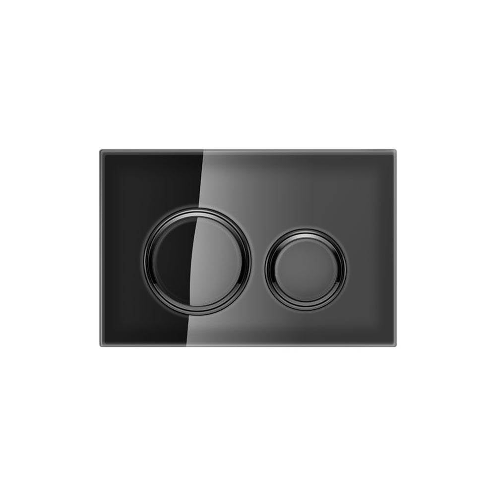 Geberit - Geberit actuator plate Sigma21 for dual flush, metal colour black chrome: black chrome, black - Black Chrome, Cover Black