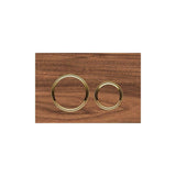 Geberit - Geberit actuator plate Sigma21 for dual flush, metal colour brass: brass, black walnut - Brass, Cover Black Walnut