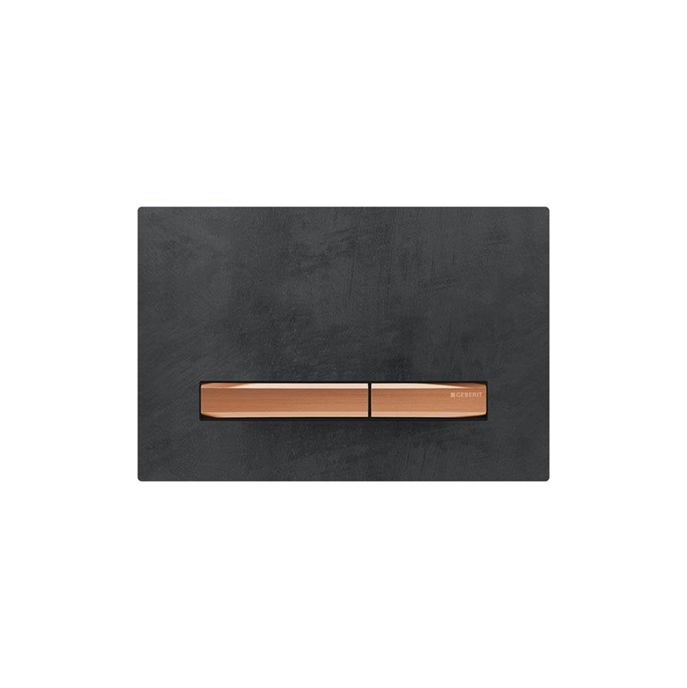 Geberit - Geberit actuator plate Sigma50 for dual flush, metal colour red gold: red gold, Mustang slate - Red Gold, Mustang Slate