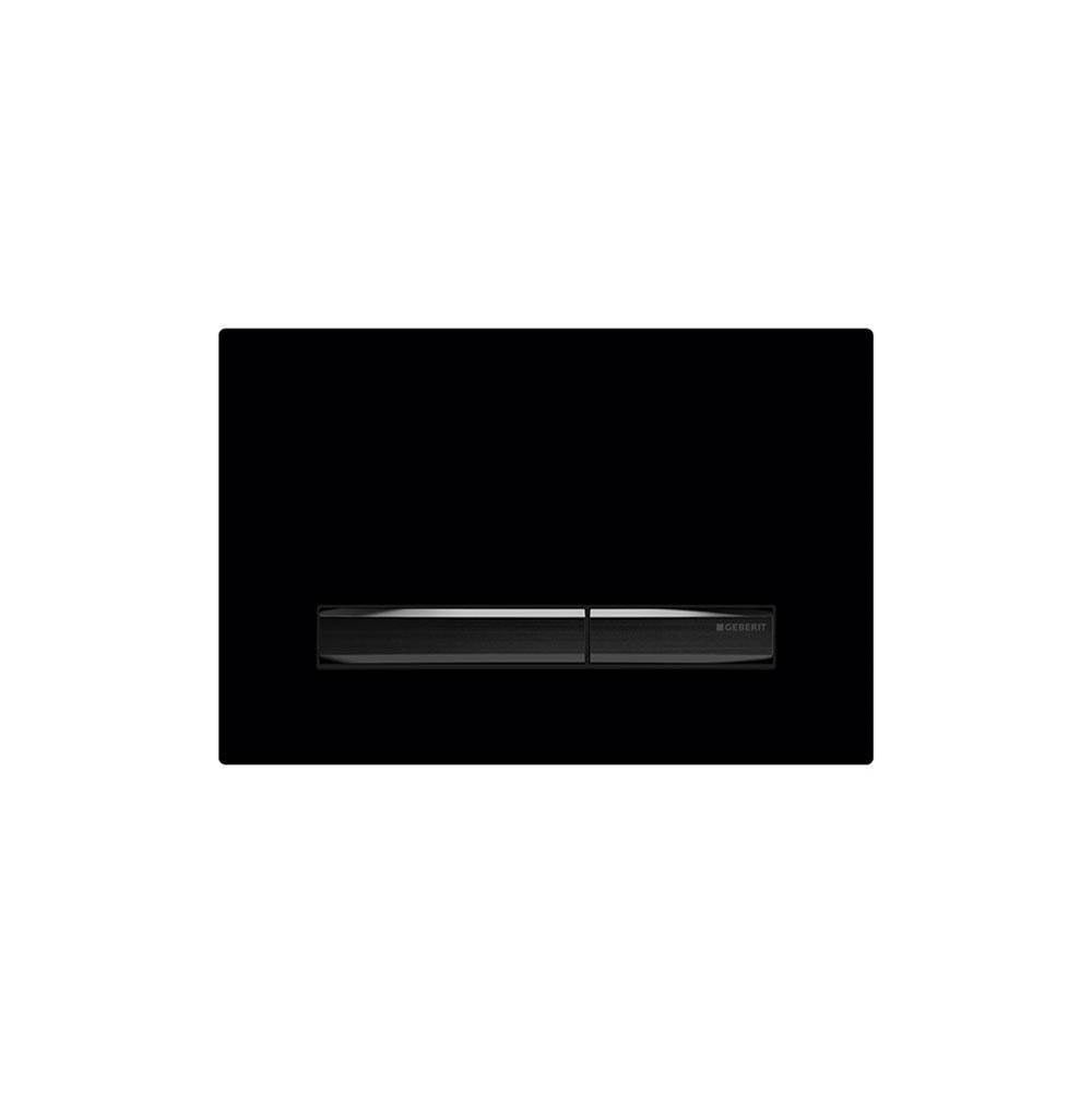 Geberit - Geberit actuator plate Sigma50 for dual flush, metal colour black chrome: black chrome, black - Black Chrome, Black