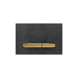 Geberit - Geberit actuator plate Sigma50 for dual flush, metal colour brass: brass, Mustang slate - Brass, Mustang Slate