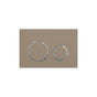 Geberit - Geberit actuator plate Sigma21 for dual flush, metal colour chrome-plated: chrome-plated, camel - Chrome Plated, Camel