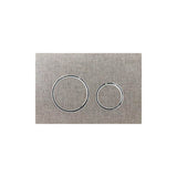 Geberit - Geberit actuator plate Sigma21 for dual flush, metal colour chrome-plated: chrome-plated, grey linen - Chrome Plated, Grey Linen