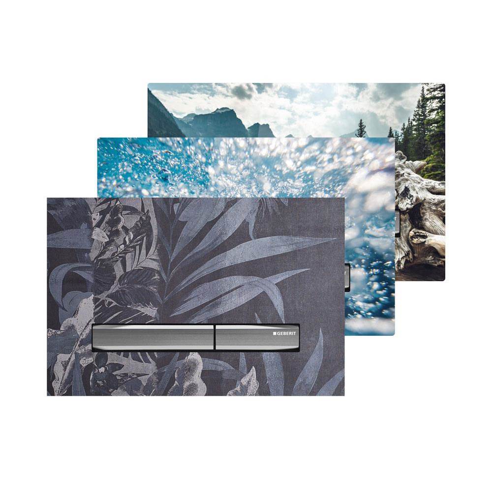 Geberit - Geberit actuator plate Sigma50, for dual flush: customised - Customizable overlay