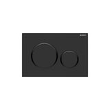 Geberit - Geberit actuator plate Sigma20 for dual flush: black matt coated, easy-to-clean coated, black - Black Matt Coated, Black