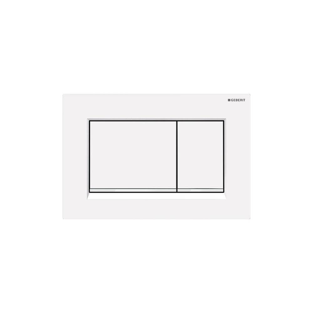Geberit - Geberit actuator plate Sigma30 for dual flush: white matt coated, easy-to-clean coated, white - White Matt Coated, White