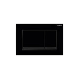 Geberit - Geberit actuator plate Sigma30 for dual flush: black, matt black - Black, Design Stripes: Matt Black