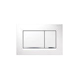 Geberit - Geberit actuator plate Sigma30 for dual flush: white matt coated, easy-to-clean coated, bright chrome-plated