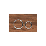 Geberit - Geberit actuator plate Sigma21 for dual flush, metal colour chrome-plated: chrome-plated, black walnut - Chrome Plated, Cover Black Walnut