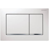 Geberit - Geberit actuator plate Omega30 for dual flush: white / bright chrome / white - Chrome
