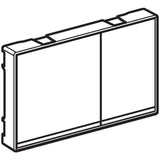 Geberit actuator plate Omega60 for dual flush, surface-even: brushed chrome