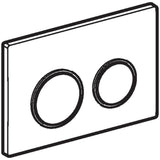 Actuator Plate Omega20, For Dual Flush White Matte , White
