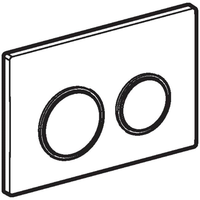 Actuator Plate Omega20, For Dual Flush White Matte , White