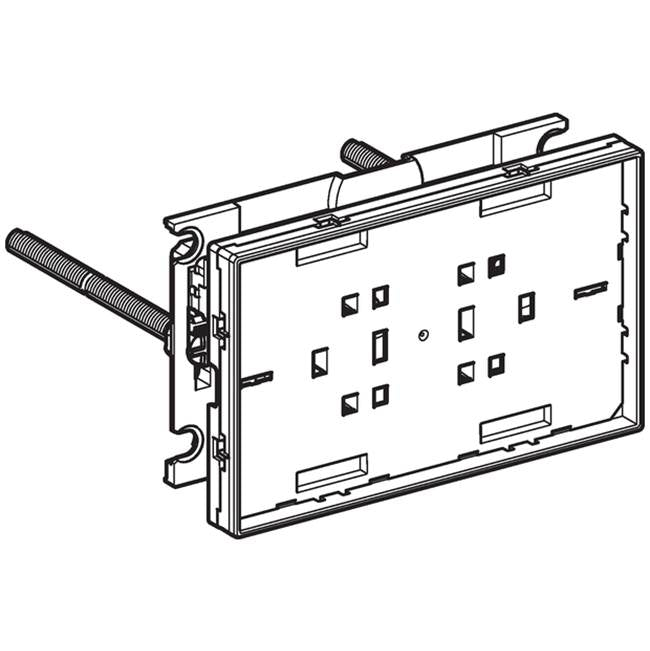 Geberit cover plate Omega, surface-even, with sight frame