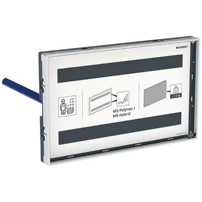 Geberit - Geberit cover plate Omega, surface-even, with sight frame