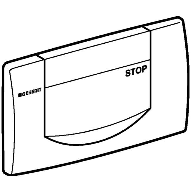 Geberit actuator plate 200F for stop-and-go flush: white alpine